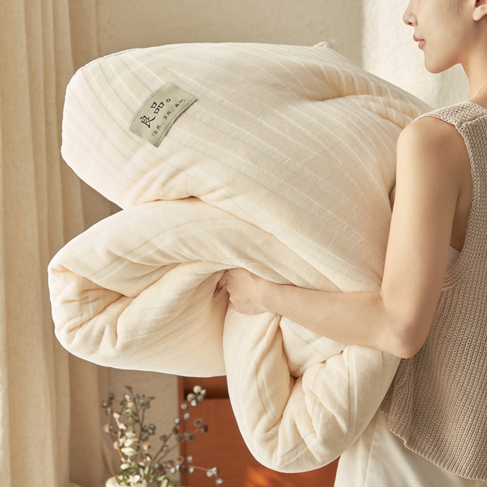 91家纺网 家纺一手货源 找家纺 （总）2024新款牛奶绒牛奶绒雕花冬被四件套