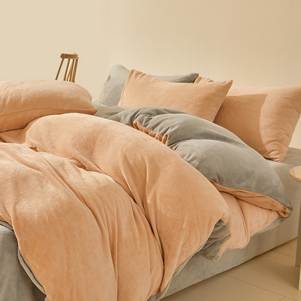 91家纺网 家纺一手货源 找家纺 （总）七仙女家纺 2025新款A类230g高克重牛奶绒四件套