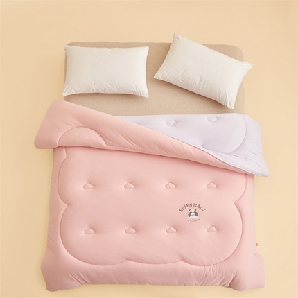 91家纺网 家纺一手货源 找家纺 2024新款b类针织德绒猫猫大豆冬被被子被芯 猫猫被-纱粉