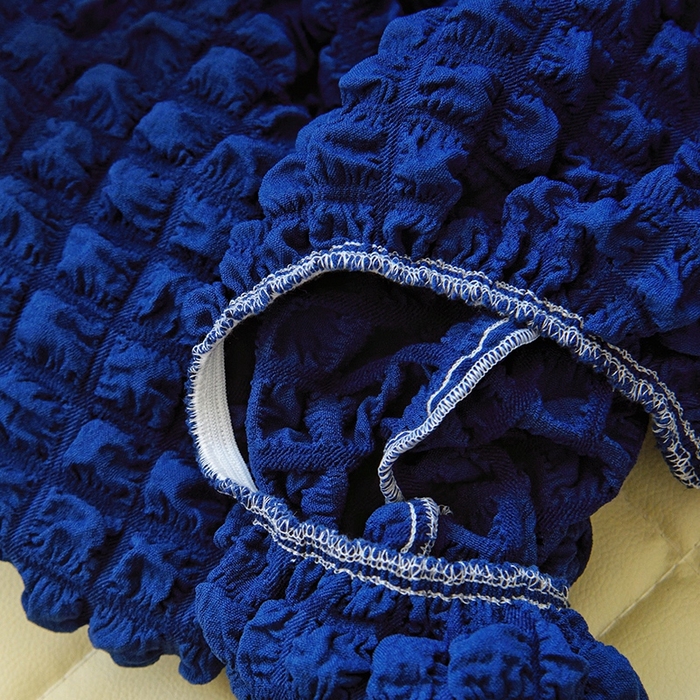 91家纺网 家纺一手货源 找家纺 启博家纺 2024新款泡泡纱办公椅套 宝蓝