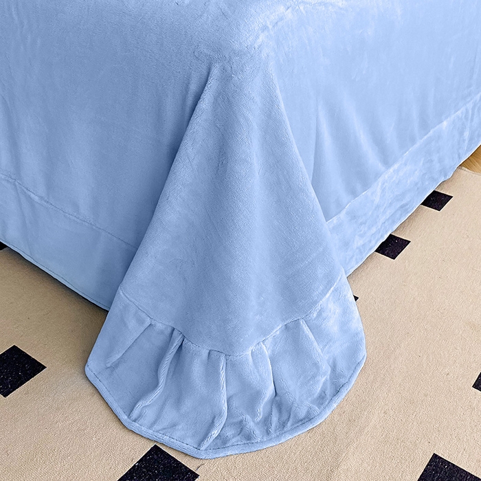 91家纺网 家纺一手货源 找家纺 孟鑫家纺 2025新款加厚牛奶绒手工花绣花四件套莱茵花园系列 莱茵花园-天蓝