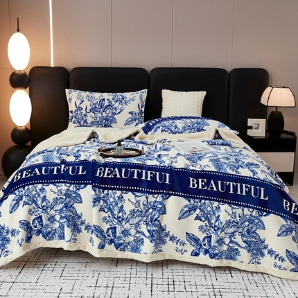 91家纺网 家纺一手货源 找家纺 （总）坦客 2025新款欧棉绒北极绒毯