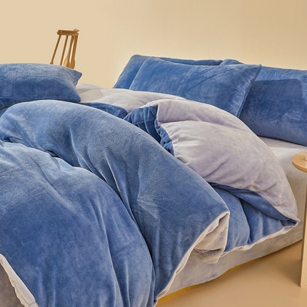 91家纺网 家纺一手货源 找家纺 （总）七仙女家纺 2025新款A类230g高克重牛奶绒四件套