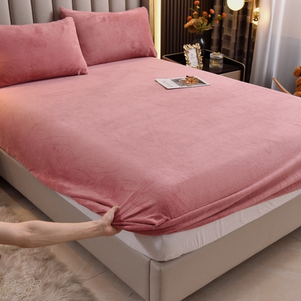 91家纺网 家纺一手货源 找家纺 （总）七仙女家纺 2025新款A类230g高克重牛奶绒单品床笠