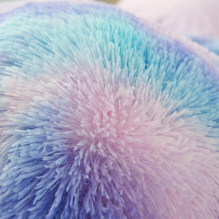 91家纺网 家纺一手货源 找家纺 品尚嘉家纺2025新款扎染水貂绒四件套长毛绒保暖套件扎染-兰彩虹