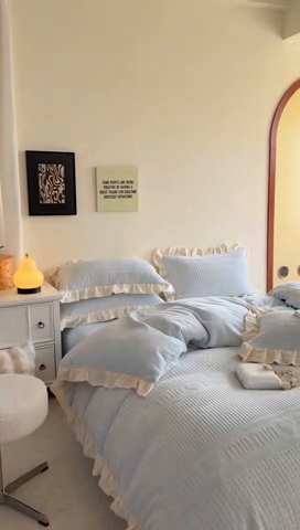 91家纺网 家纺一手货源 找家纺 2024新款法式公主风加厚牛奶绒立体雕花绒四件套 爱心min蓝