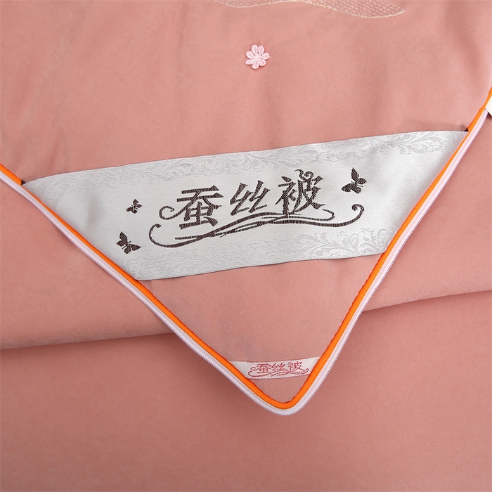 91家纺网 家纺一手货源 找家纺 恒鑫 2025新款全棉绣花桑蚕丝冬被春秋被拉链二合一子母被 轻柔玉