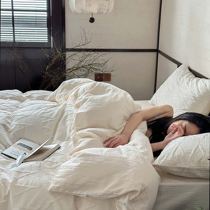 91家纺网 家纺一手货源 找家纺 （总）山舍家居 2024新款全棉提花四件套-V克托瑞