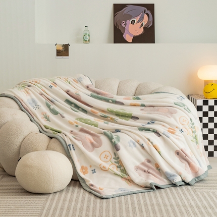 91家纺网 家纺一手货源 找家纺 （总）倾慕家纺 2024新款加厚保暖6D立体雪花绒系列-毛毯