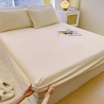 91家纺网 家纺一手货源 找家纺 （总）七仙女家纺 2025新款A类230g高克重牛奶绒单品床笠