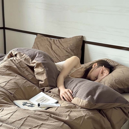 91家纺网 家纺一手货源 找家纺 （总）山舍家居 2024新款全棉提花四件套-V克托瑞