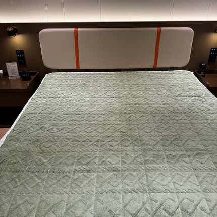 91家纺网 家纺一手货源 找家纺 （总）一隅花田 2024新款塔芙蓉夹棉床盖床护垫