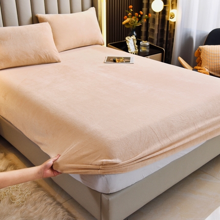 91家纺网 家纺一手货源 找家纺 （总）七仙女家纺 2025新款A类230g高克重牛奶绒单品床笠