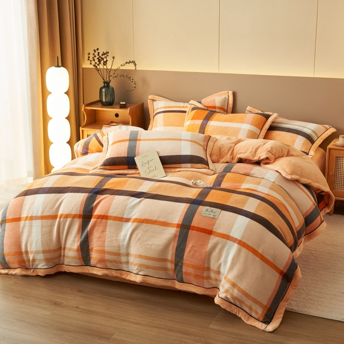 91家纺网 家纺一手货源 找家纺 2024新款无印风牛奶绒宽边可拆洗冬被被子被芯 无印风可拆洗冬被-爱玛格