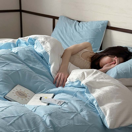 91家纺网 家纺一手货源 找家纺 （总）山舍家居 2024新款全棉提花四件套-V克托瑞