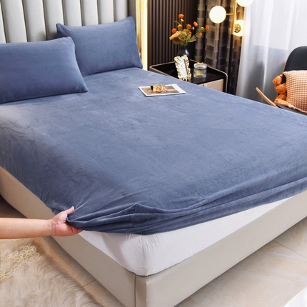 91家纺网 家纺一手货源 找家纺 （总）七仙女家纺 2025新款A类230g高克重牛奶绒单品床笠