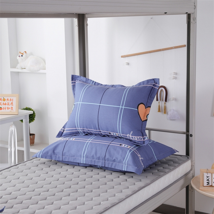 91家纺网 家纺一手货源 找家纺 凌云家纺 2025新款A类全棉拉链式枕套 心有灵犀