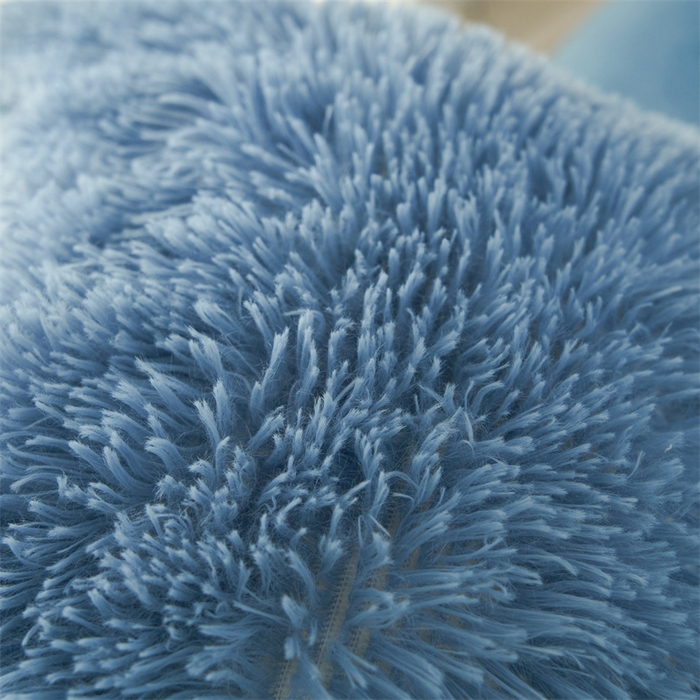 91家纺网 家纺一手货源 找家纺 品尚嘉家纺2025新款纯色水貂绒四件套长毛绒保暖套件雾兰