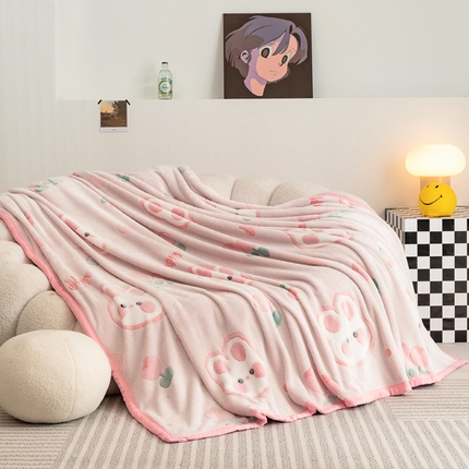 91家纺网 家纺一手货源 找家纺 （总）倾慕家纺 2024新款加厚保暖6D立体雪花绒系列-毛毯