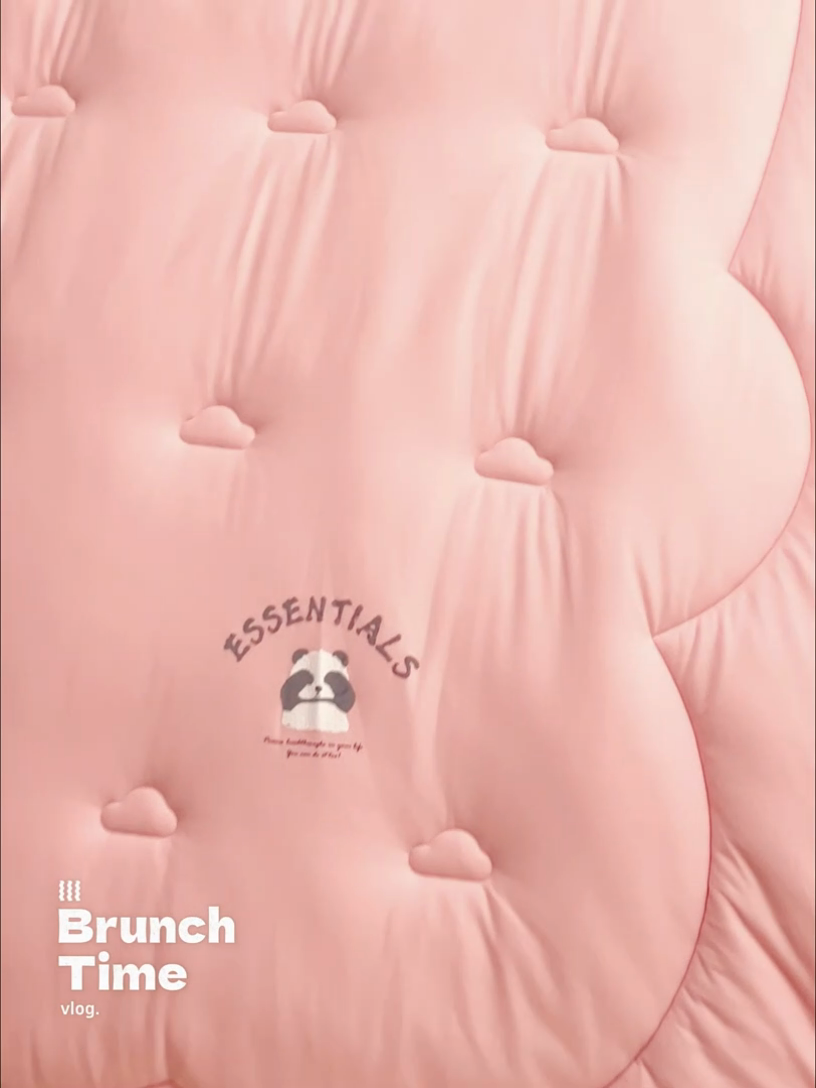 91家纺网 家纺一手货源 找家纺 2024新款b类针织德绒猫猫大豆冬被被子被芯 猫猫被-纱粉