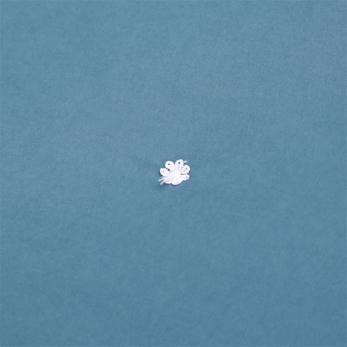 91家纺网 家纺一手货源 找家纺 恒鑫 2025新款全棉绣花桑蚕丝冬被春秋被拉链二合一子母被 青雾蓝