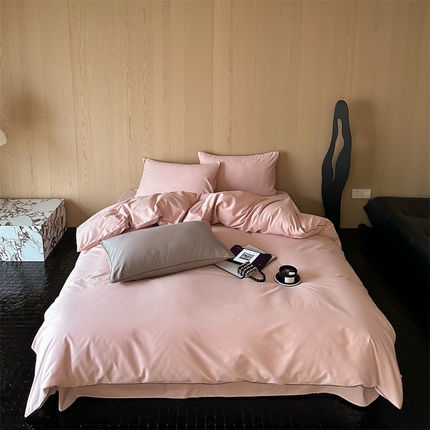 91家纺网 家纺一手货源 找家纺 （总）三味舒屋 2024秋冬美拉德色系50s全棉磨毛四件套-棚拍详情图