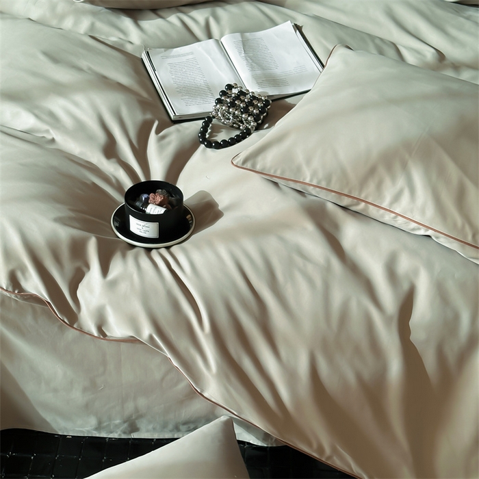 91家纺网 家纺一手货源 找家纺 三味舒屋 2024秋冬美拉德色系50s全棉磨毛四件套-棚拍详情图 竹青