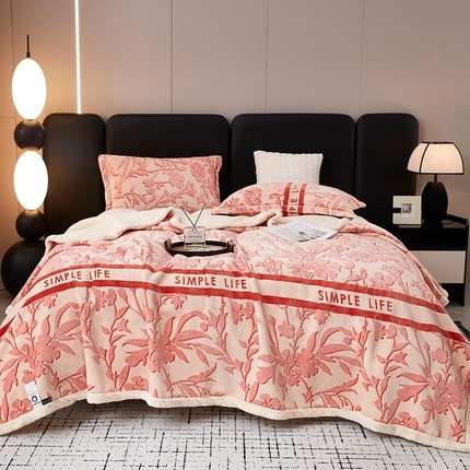 91家纺网 家纺一手货源 找家纺 （总）坦客 2025新款欧棉绒北极绒毯