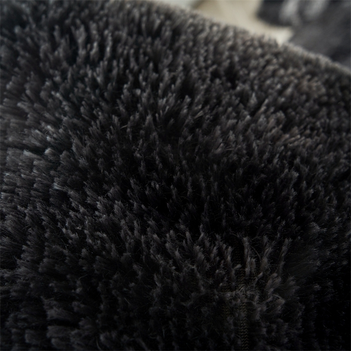 91家纺网 家纺一手货源 找家纺 品尚嘉家纺2025新款扎染水貂绒四件套长毛绒保暖套件扎染-黑色