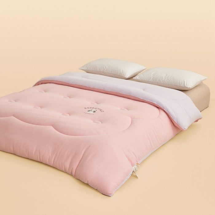 91家纺网 家纺一手货源 找家纺 2024新款b类针织德绒猫猫大豆冬被被子被芯 猫猫被-纱粉