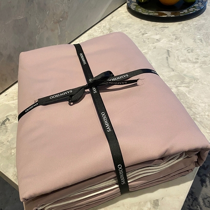 91家纺网 家纺一手货源 找家纺 三味舒屋 2024秋冬美拉德色系50s全棉磨毛四件套-叠拍 灰紫