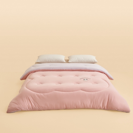 2024新款b类针织德绒猫猫大豆冬被被子被芯 猫猫被-纱粉