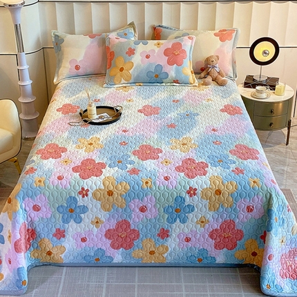 91家纺网 家纺一手货源 找家纺 （总）凯儿 2025新款A类牛奶绒印花单床盖三件套