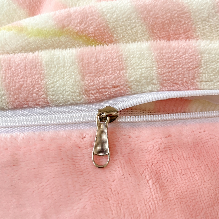 91家纺网 家纺一手货源 找家纺 2024新款200g加厚防静电牛奶绒小清新四件套 绒-粉粉青苹果