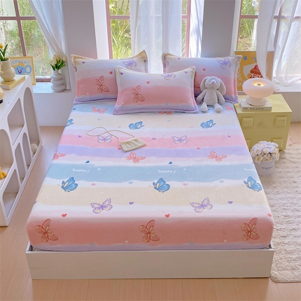 91家纺网 家纺一手货源 找家纺 （总）凯儿家纺  2025新款A类加厚高克重印花系列单床笠