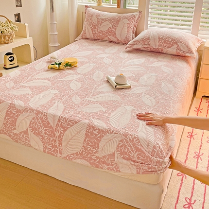 91家纺网 家纺一手货源 找家纺 （总）名兮 2024新款立体高克重加厚浮雕绒床笠