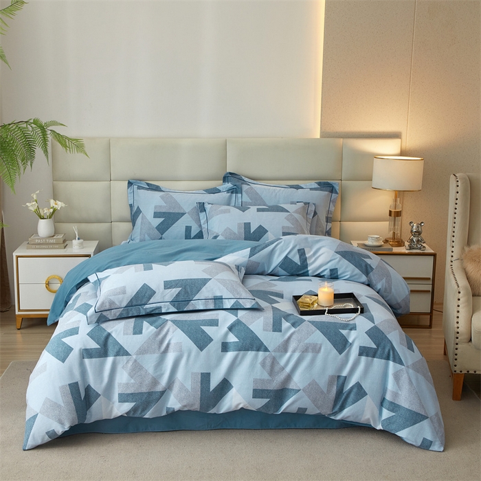 91家纺网 家纺一手货源 找家纺 品乐家纺 2024新款32支全棉超柔生态磨毛四件套 乔伊-兰