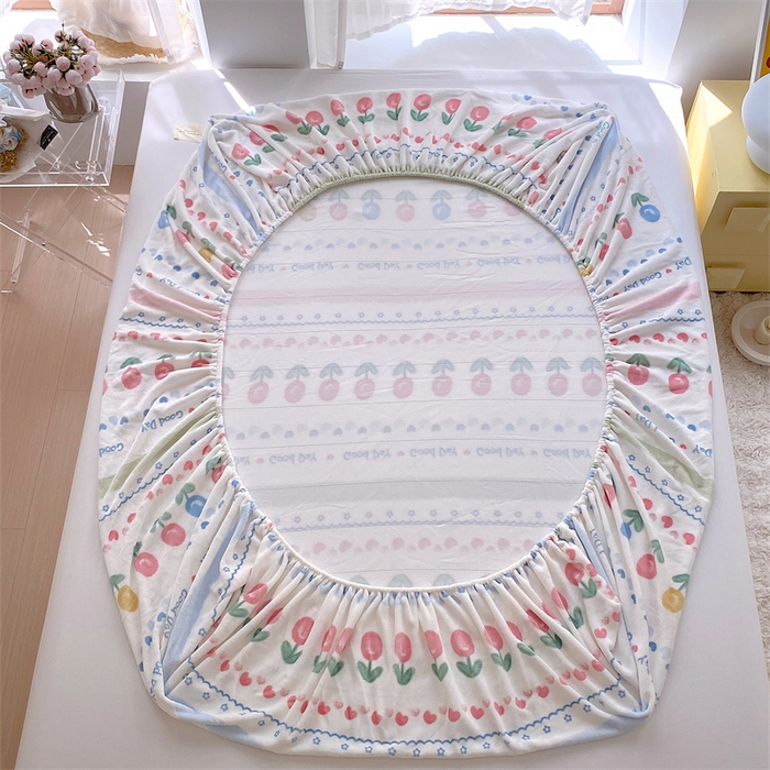 91家纺网 家纺一手货源 找家纺 凯儿家纺  2024新款加厚高克重印花系列单床笠 元气满满