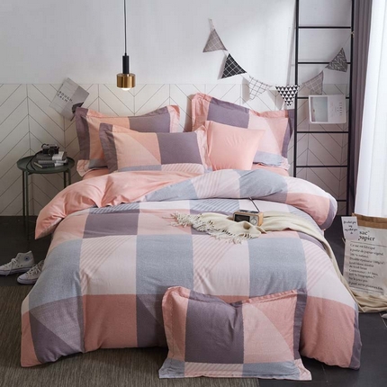 91家纺网 家纺一手货源 找家纺 2025新款全棉加厚生态磨毛印花四件套-基础款 布莱格