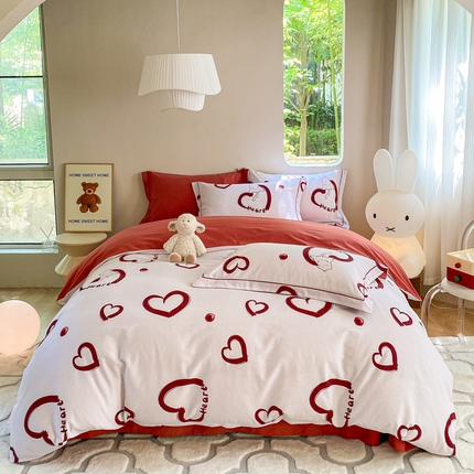 91家纺网 家纺一手货源 找家纺 （总）2025新款全棉加厚生态磨毛印花四件套-基础款