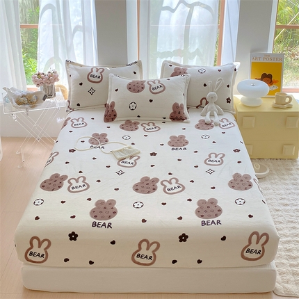 91家纺网 家纺一手货源 找家纺 （总）凯儿家纺  2025新款A类加厚高克重印花系列单床笠