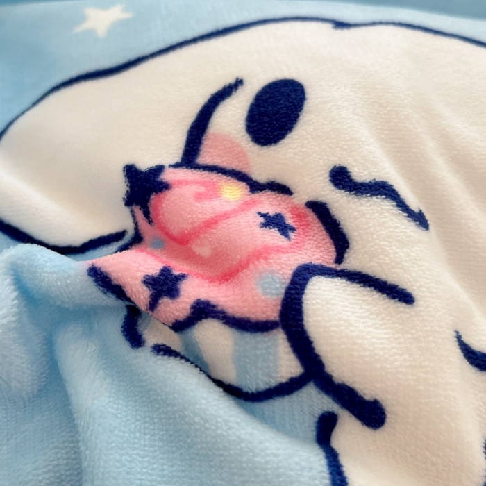 91家纺网 家纺一手货源 找家纺 2024新款三丽鸥牛奶绒小版四件套 牛奶绒小版-蛋糕玉桂狗