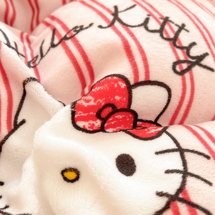 91家纺网 家纺一手货源 找家纺 2024新款三丽鸥牛奶绒小版四件套 牛奶绒小版-高贵KT猫