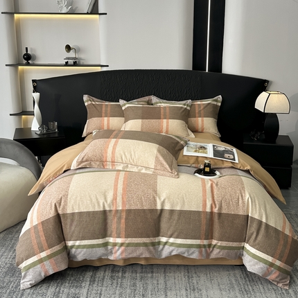 91家纺网 家纺一手货源 找家纺 （总）2025新款全棉加厚生态磨毛印花四件套-基础款