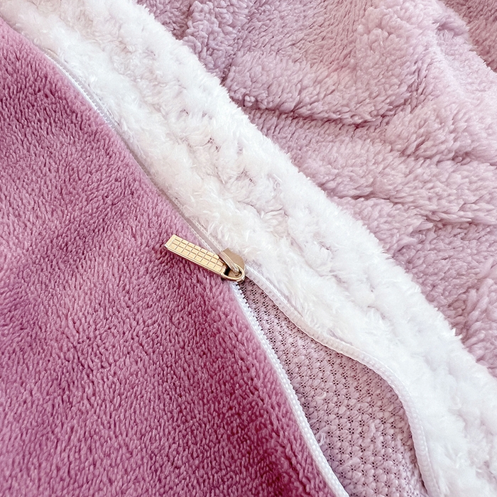 91家纺网 家纺一手货源 找家纺 贝拉梦家纺 2024新款塔芙绒菱格纯色牛奶绒四件套 暮山紫