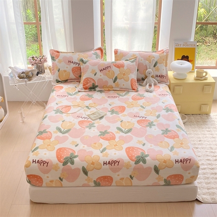 91家纺网 家纺一手货源 找家纺 （总）凯儿家纺  2025新款A类加厚高克重印花系列单床笠