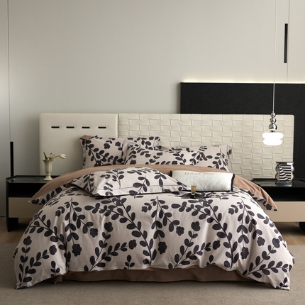 91家纺网 家纺一手货源 找家纺 （总）2025新款全棉加厚生态磨毛印花四件套-基础款