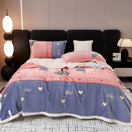 91家纺网 家纺一手货源 找家纺 （总）坦客毯业 2025新款欧棉绒双面加厚绒毯盖毯毛毯