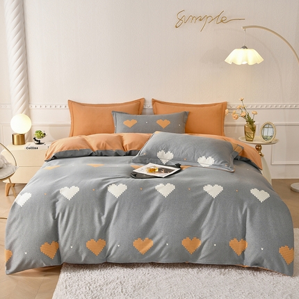 91家纺网 家纺一手货源 找家纺 （总）优尚家纺 2025新款全棉磨毛纯棉喷气印花清新轻奢款四件套