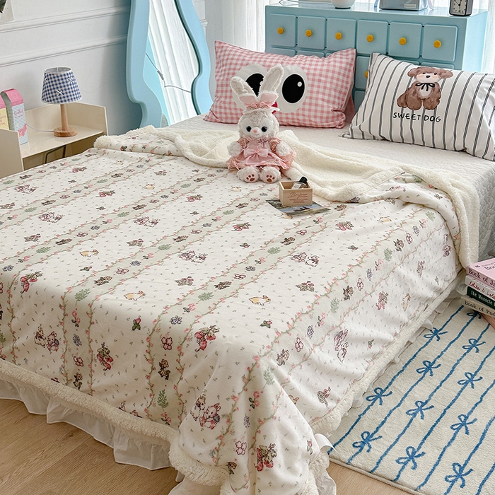 91家纺网 家纺一手货源 找家纺 （总）昔可家纺 2024新款羊羔绒牛奶绒毛毯系列（三）-卡通系列